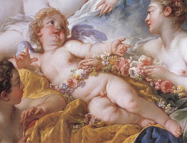 Francois Boucher Details of Cupid a Captive Spain oil painting art